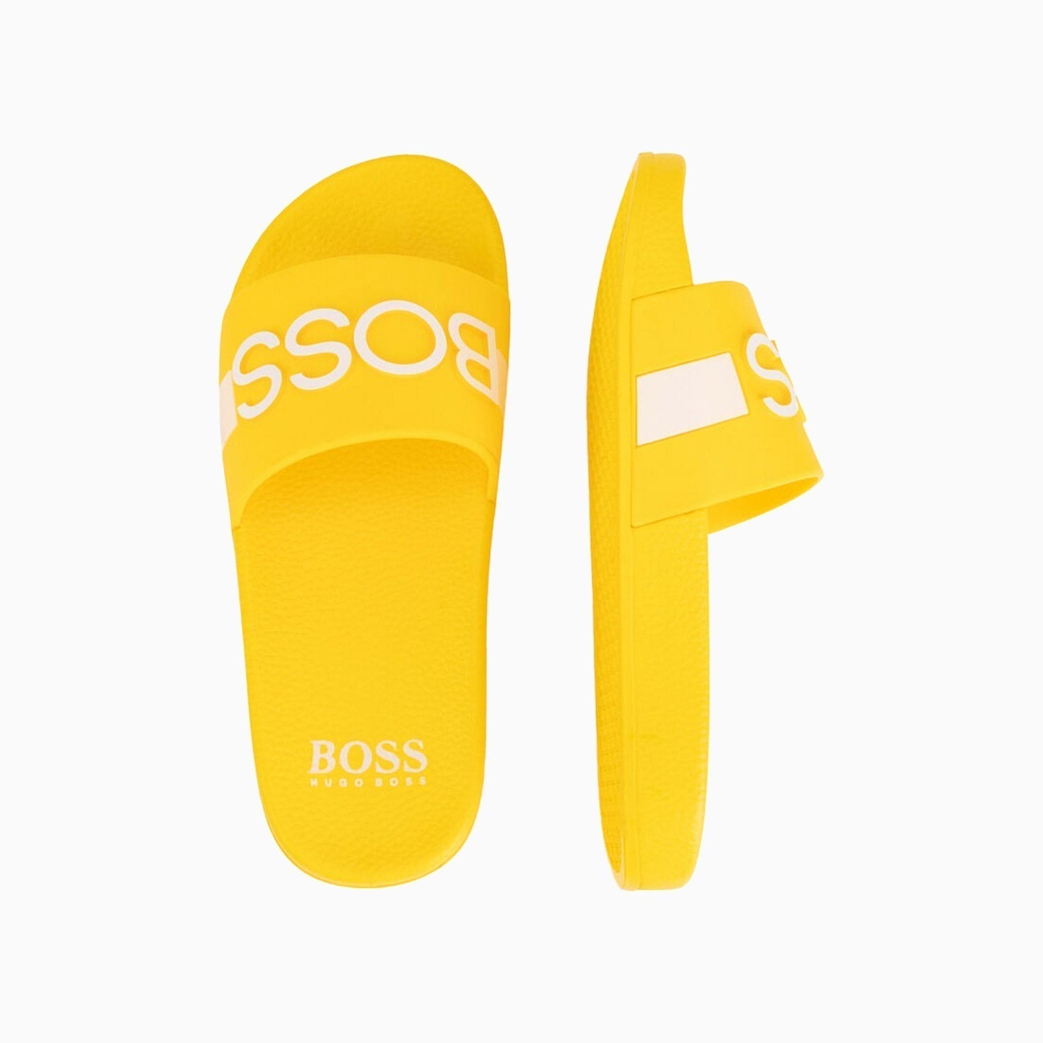 Hugo Boss Kid's PVC Slides - Color: Electric Blue, Yellow, Green, Black, Navy, Red - Kids Premium Clothing -
