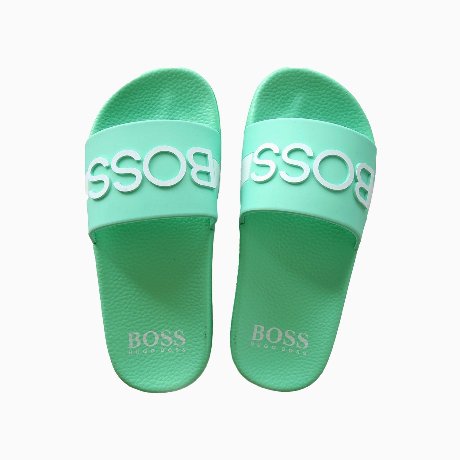 Hugo Boss Kid's PVC Slides - Color: Electric Blue, Yellow, Green, Black, Navy, Red - Kids Premium Clothing -