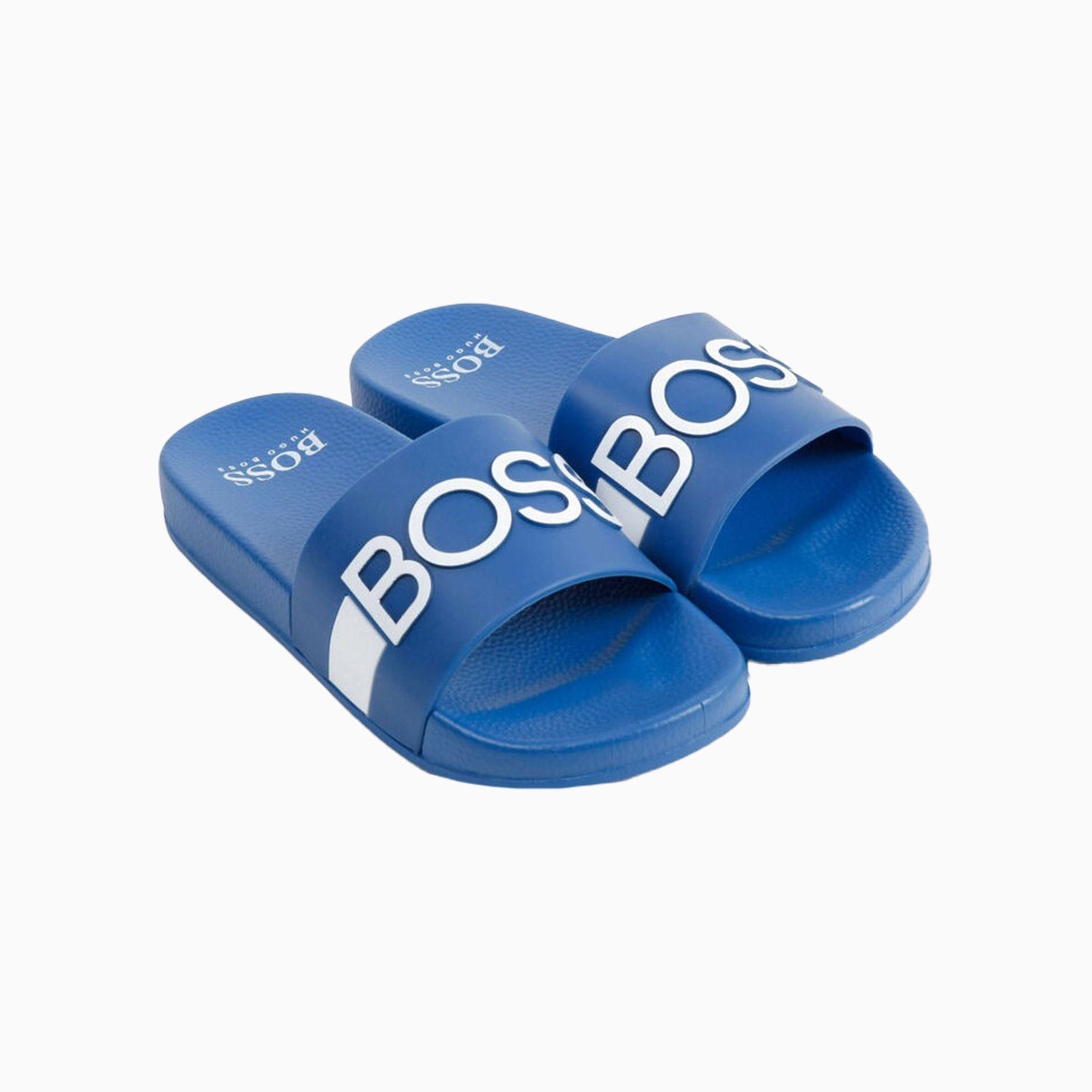 Hugo Boss Kid's PVC Slides - Color: Electric Blue, Yellow, Green, Black, Navy, Red - Kids Premium Clothing -
