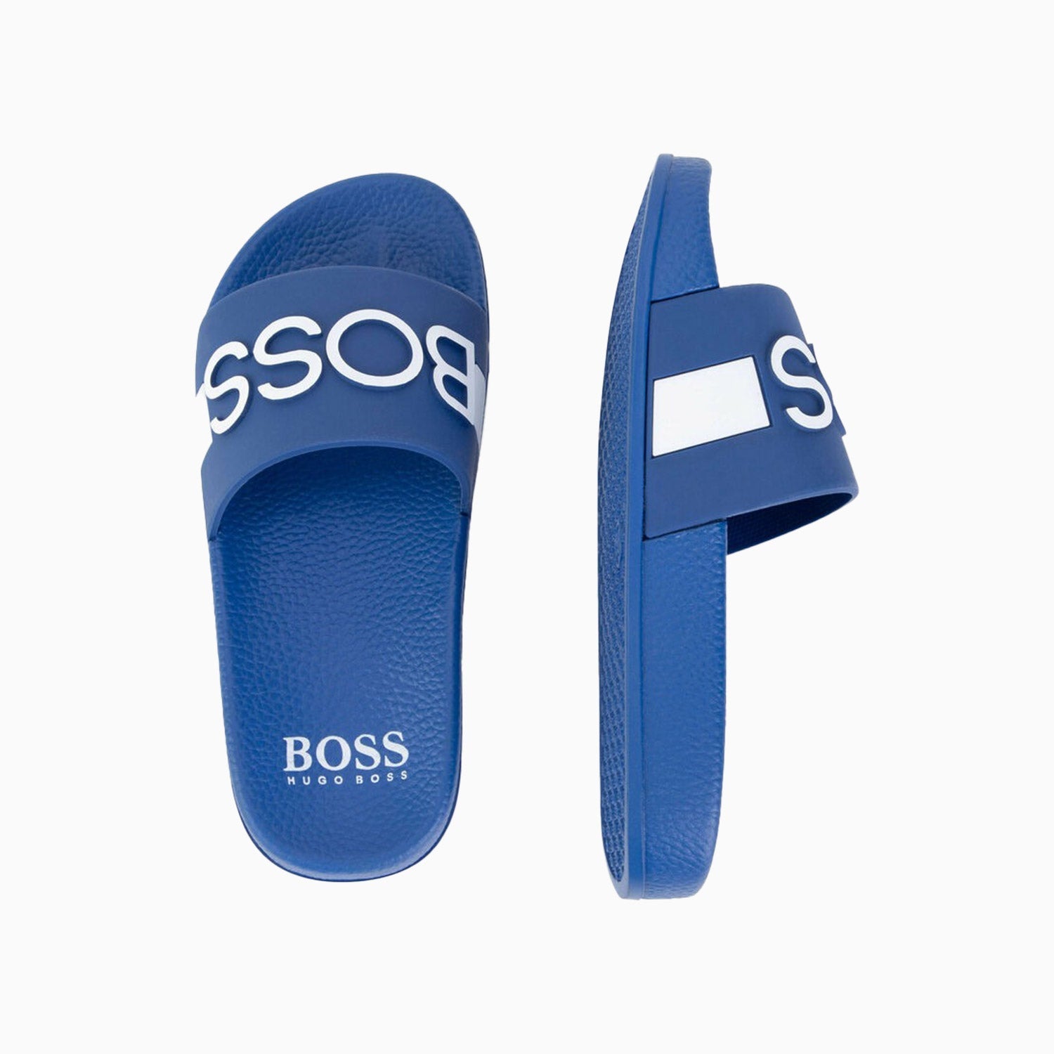 Hugo Boss Kid's PVC Slides - Color: Electric Blue, Yellow, Green, Black, Navy, Red - Kids Premium Clothing -