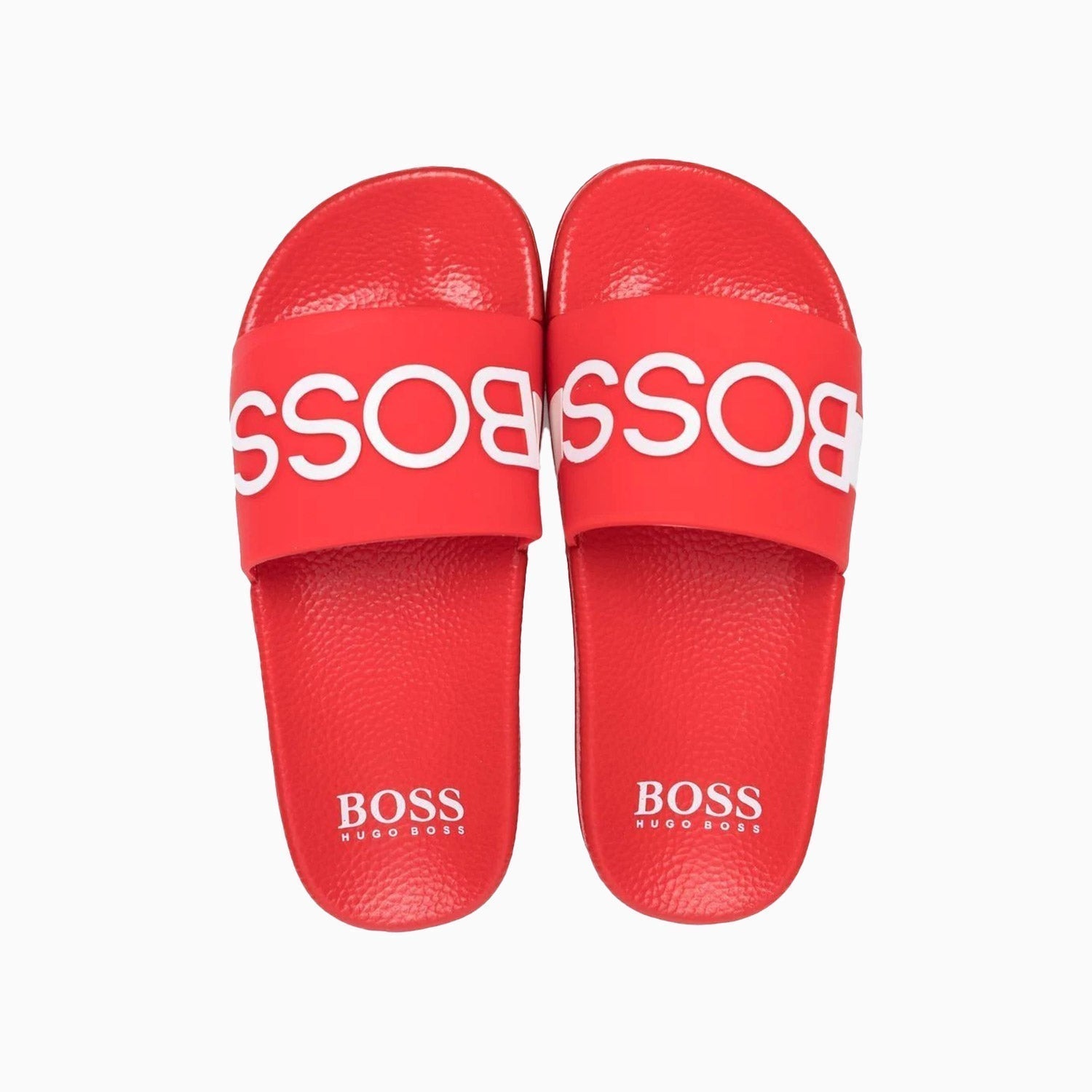 Hugo Boss Kid's PVC Slides - Color: Electric Blue, Yellow, Green, Black, Navy, Red - Kids Premium Clothing -