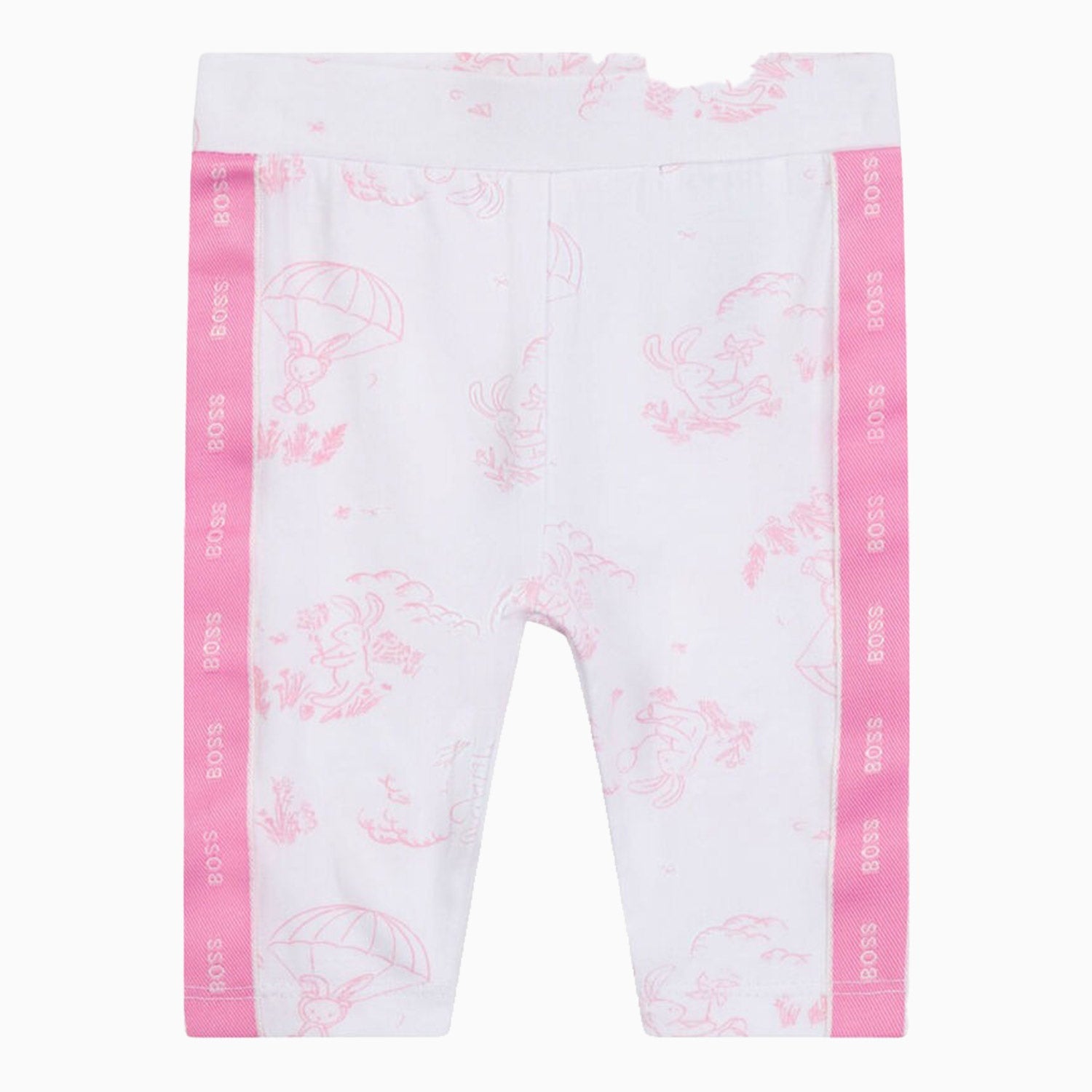 Hugo Boss Kid's T Shirt And Leggings Outfit - Color: Pink Pale - Kids Premium Clothing -