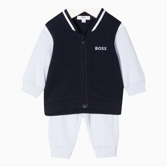 Hugo Boss Kid's Jersey Tracksuit Toddlers - Color: Paleblue - Kids Premium Clothing -