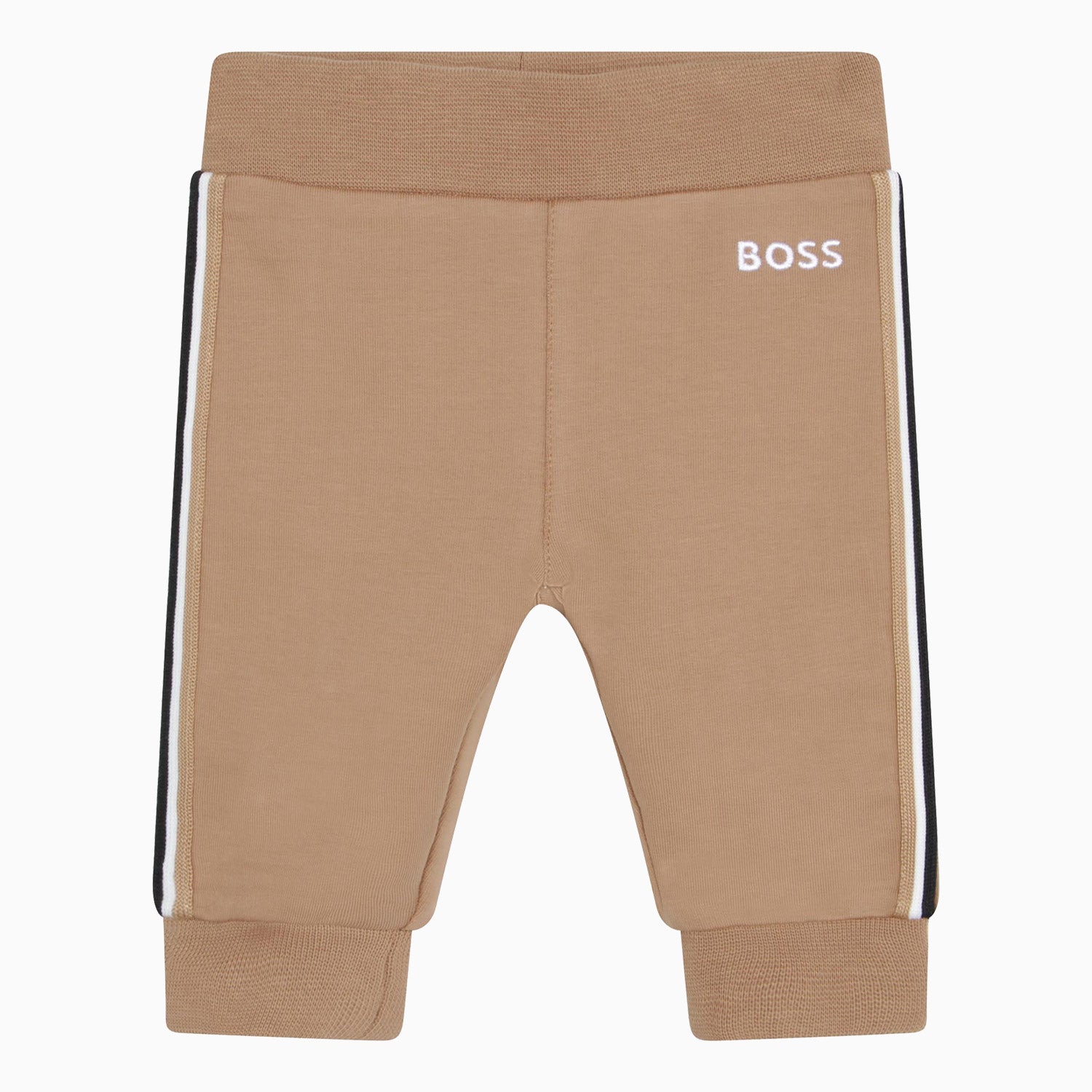 Hugo Boss Kid's 3 Pc Logo Print Tracksuit Set Infants - Color: Stone - Kids Premium Clothing -