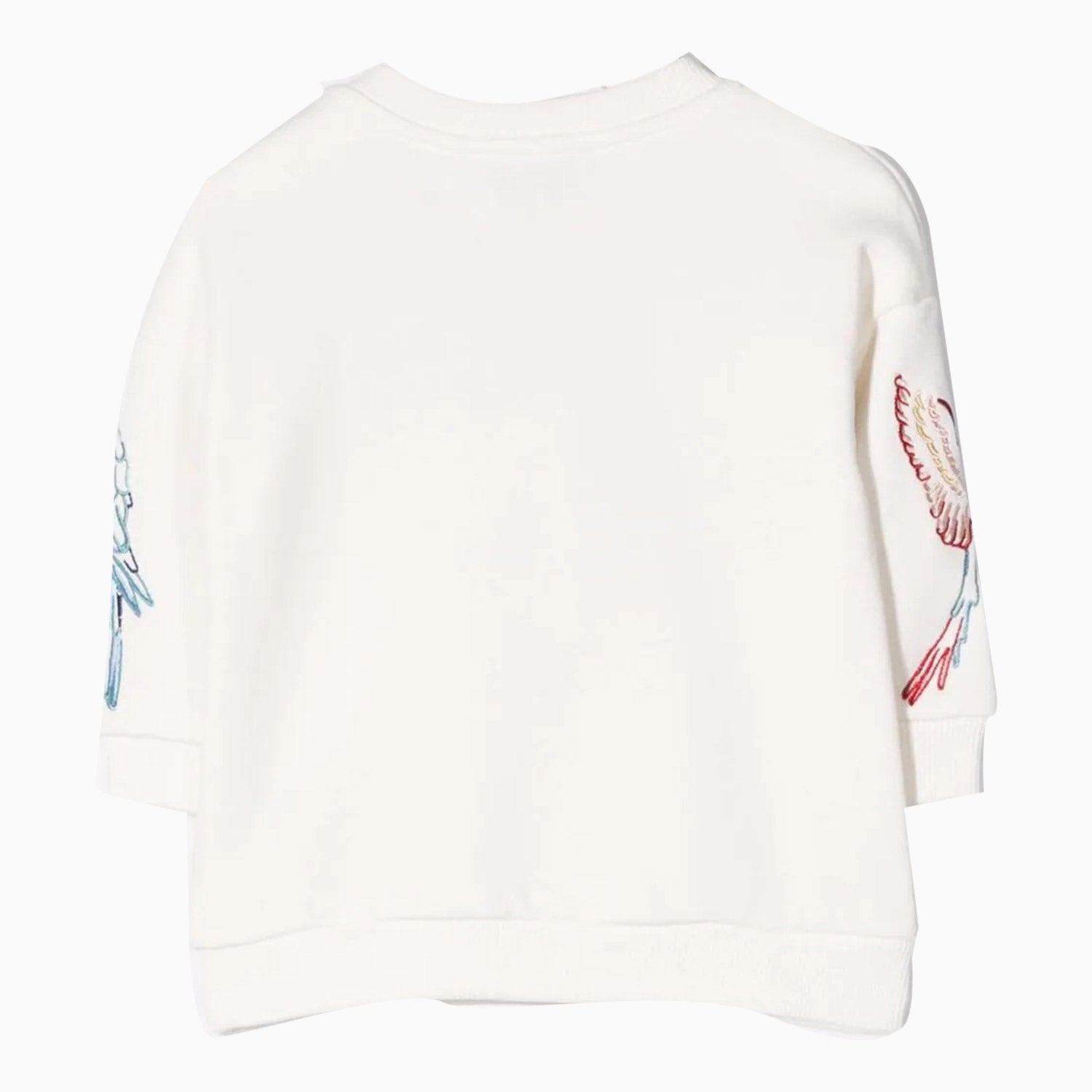 Kenzo Kid's Sweat In Non Brushed Fleece Toddlers - Color: Off White - Kids Premium Clothing -