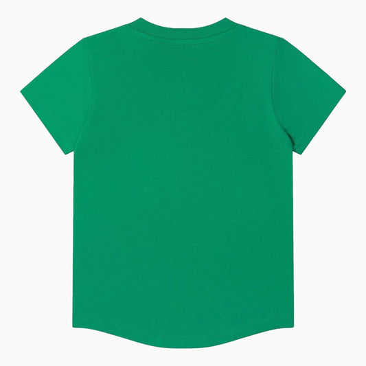 Kenzo Kid's Tiger Motif Logo T Shirt Toddlers - Color: Green - Kids Premium Clothing -