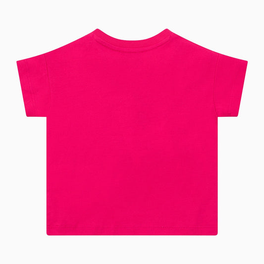 Kenzo Kid's Tiger Short Sleeves T Shirt - Color: Fuschia - Kids Premium Clothing -