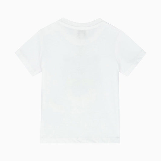 Kenzo Kid's Tiger Short Sleeves T Shirt - Color: White - Kids Premium Clothing -