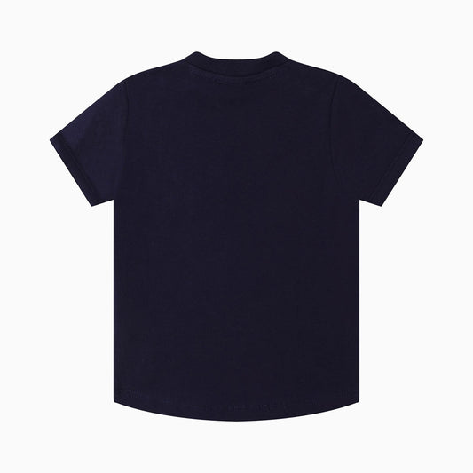Kenzo Kid's Tiger Short Sleeves T Shirt - Color: Electric Blue - Kids Premium Clothing -