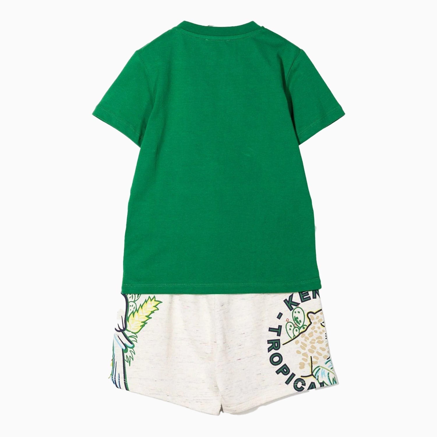 Kenzo Kid's Tropical Jungle Outfit Toddlers - Color: Green - Kids Premium Clothing -