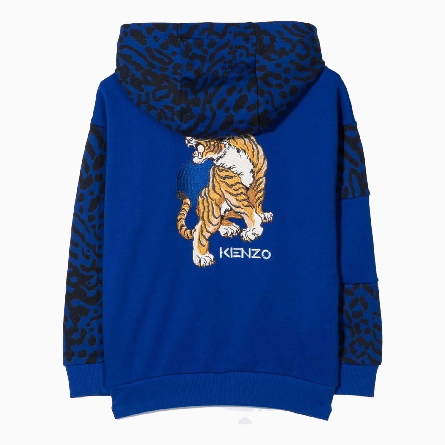 Kenzo Kid's Cardigan Hoodie - Color: Blue - Kids Premium Clothing -