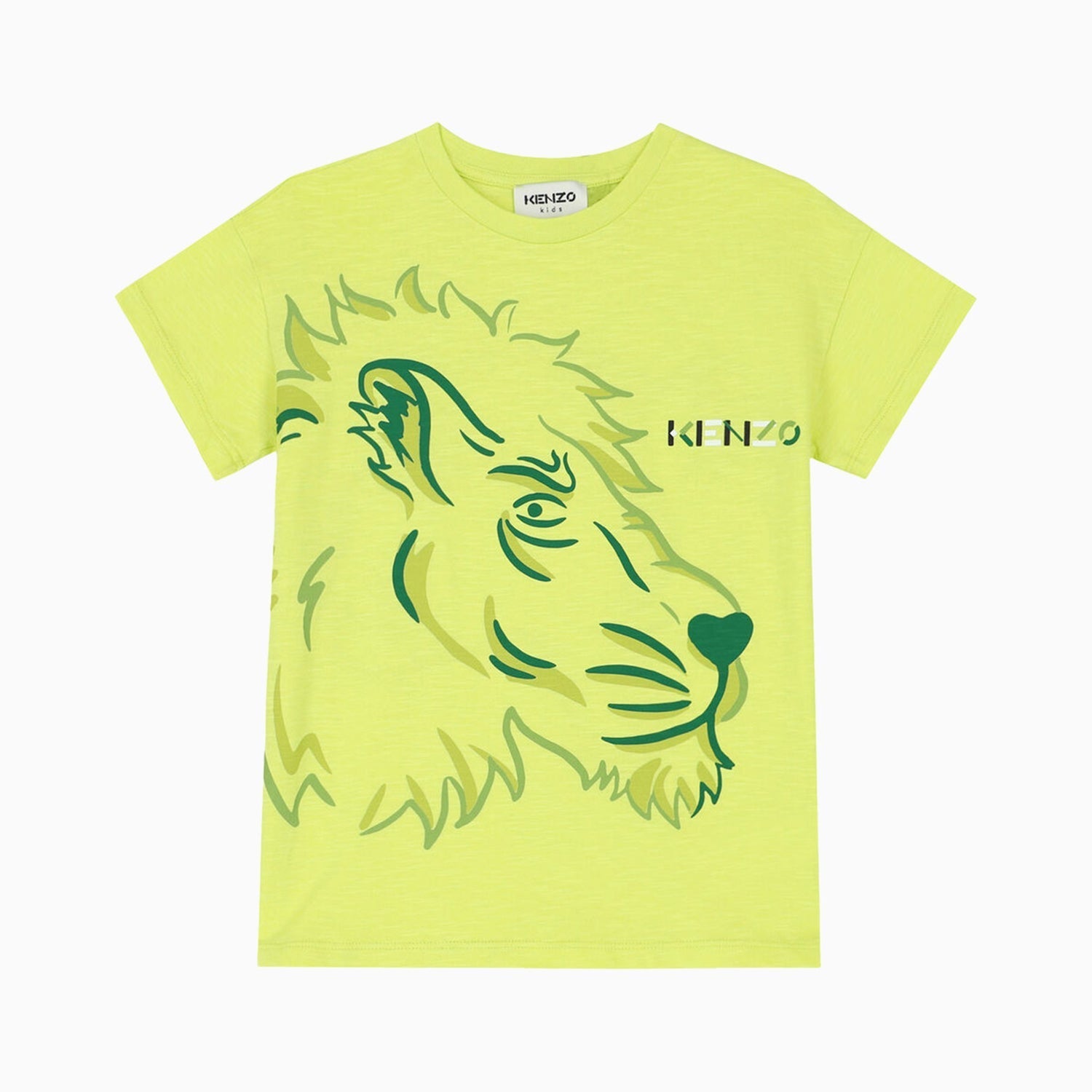 Kenzo Kid's Tiger Logo Short Sleeves T Shirt