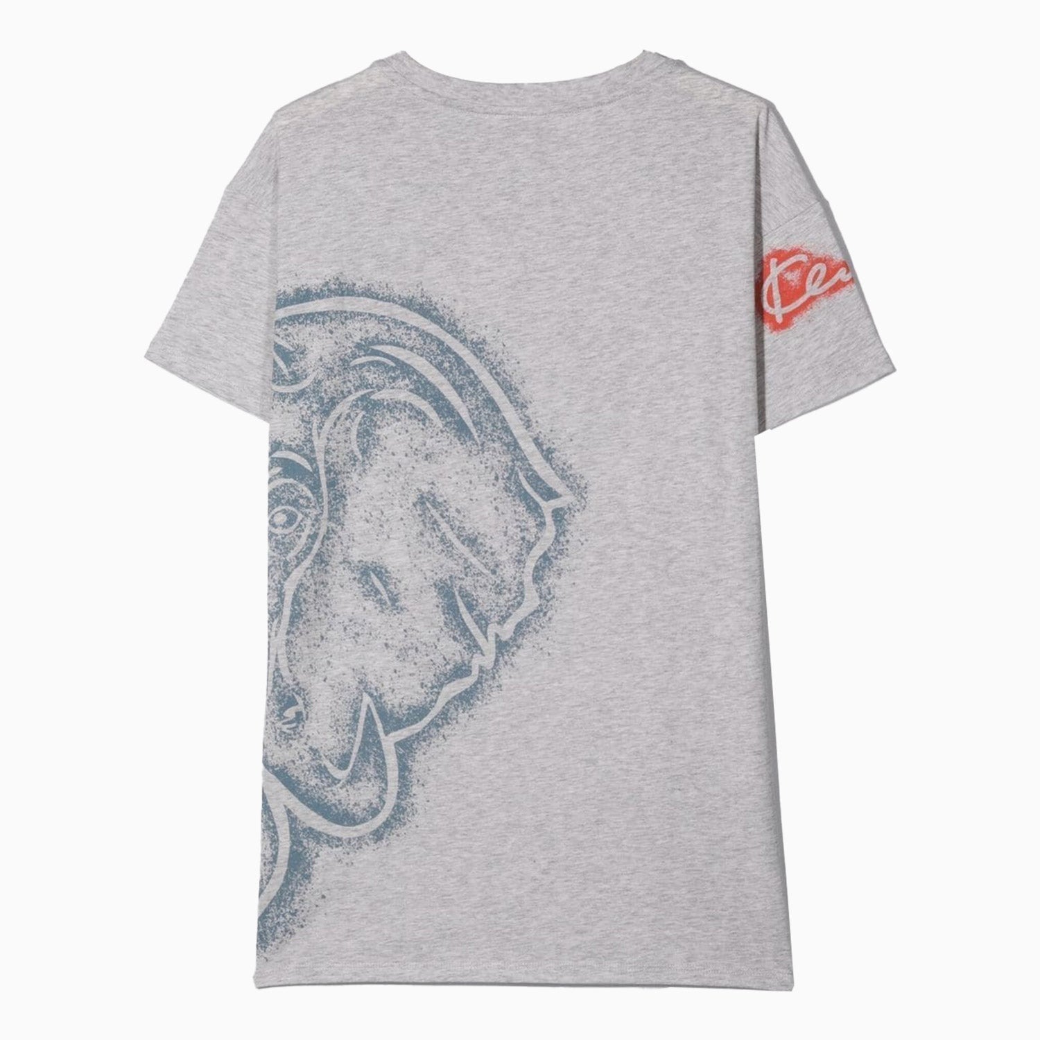 Kenzo Kid's Logo Print T Shirt - Color: Gris Clair Chine - Kids Premium Clothing -