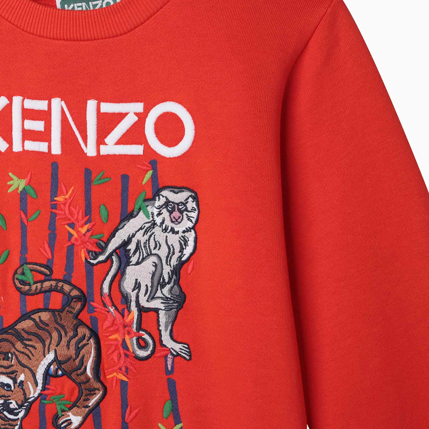 Kenzo Kid's Long Sleeves Sweatshirt - Color: Poppy - Kids Premium Clothing -