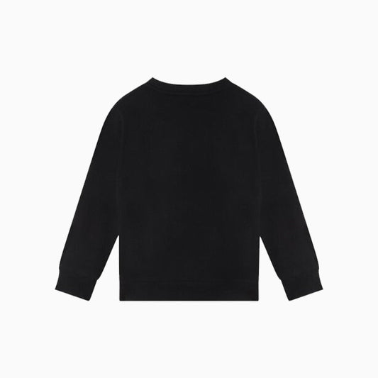 Kenzo Kid's Tiger Long Sleeves Sweatshirt - Color: Black - Kids Premium Clothing -