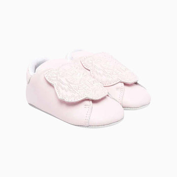 Kenzo Kid's Tiger Head Motif Pre Walkers - Color: Pale Pink - Kids Premium Clothing -