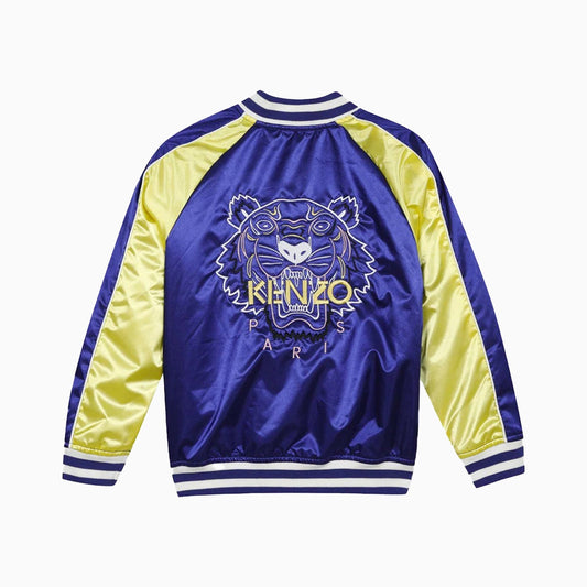 Kenzo Kid's Jeanne Bomber Jacket - Color: Cobalt - Kids Premium Clothing -