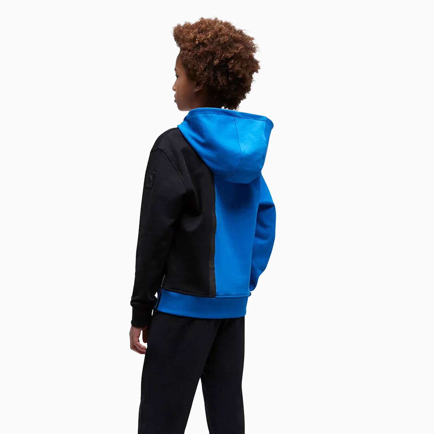 Moose Knuckles Kid's Hillside Hoodie - Color: Victoria Blue - Kids Premium Clothing -