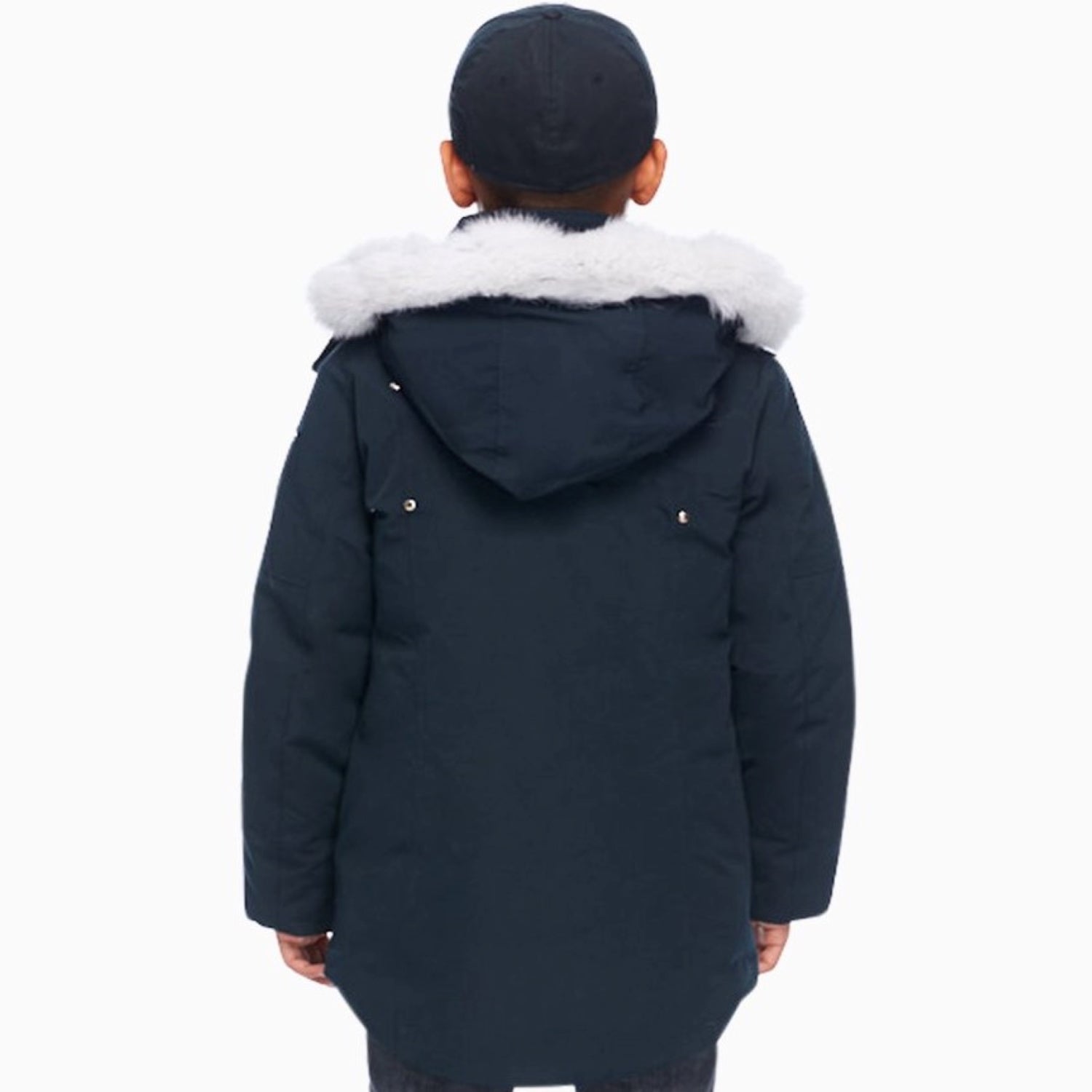 MOOSE KNUCKLES | Kid's Parka Puffer Jacket - Color: Black / Fur, Granite Natural, Granite/Black Fox Fur, Navy/Natural Fox Fur, Navy/Black Fox Fur, Deep Red/Natural Fox Fur, Army/ Black Fox Fur - Kids Premium Clothing -