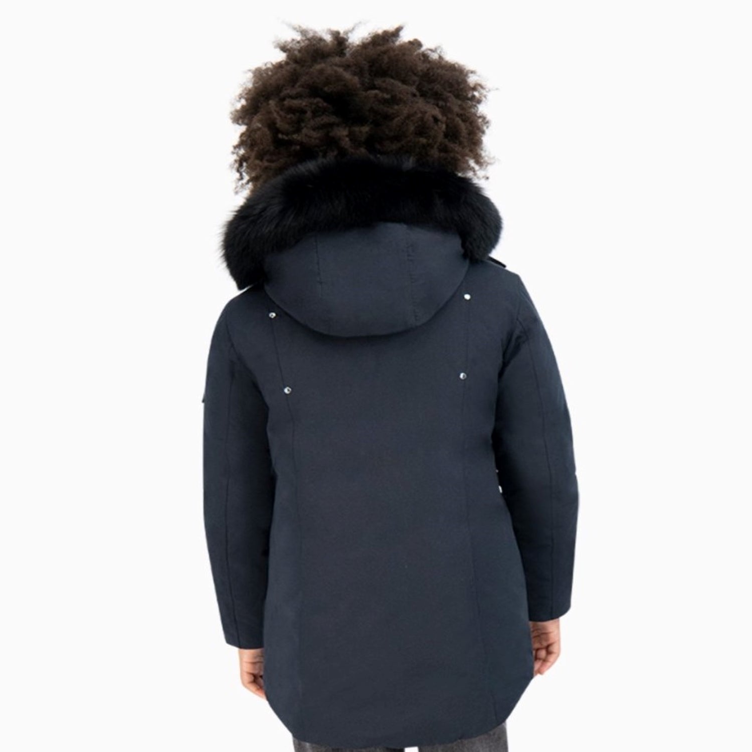 MOOSE KNUCKLES | Kid's Parka Puffer Jacket - Color: Black / Fur, Granite Natural, Granite/Black Fox Fur, Navy/Natural Fox Fur, Navy/Black Fox Fur, Deep Red/Natural Fox Fur, Army/ Black Fox Fur - Kids Premium Clothing -