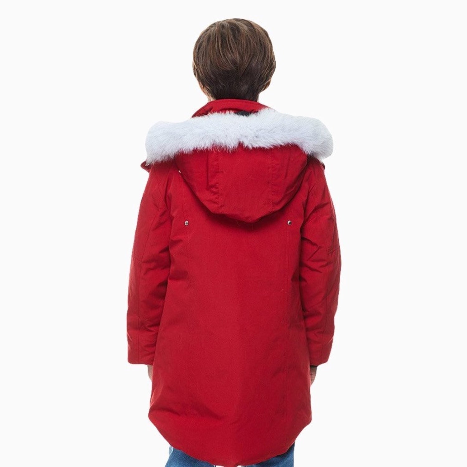 MOOSE KNUCKLES | Kid's Parka Puffer Jacket - Color: Black / Fur, Granite Natural, Granite/Black Fox Fur, Navy/Natural Fox Fur, Navy/Black Fox Fur, Deep Red/Natural Fox Fur, Army/ Black Fox Fur - Kids Premium Clothing -