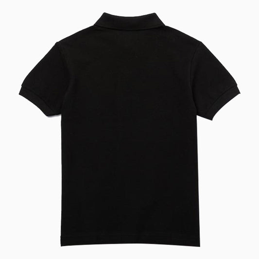 Lacoste | Kid's Classic Pique Polo Shirt - Color: BLACK, WHITE, RED - Kids Premium Clothing -