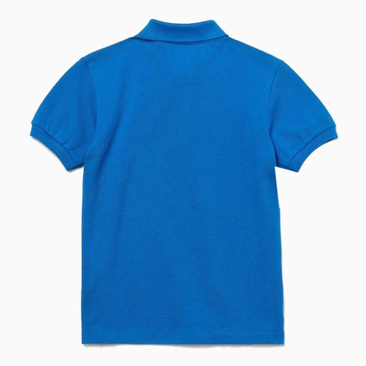 LACOSTE | Kid's Regular Fit Petit Pique Short Sleeve Polo Shirt - Color: UTRA MARINE - Kids Premium Clothing -