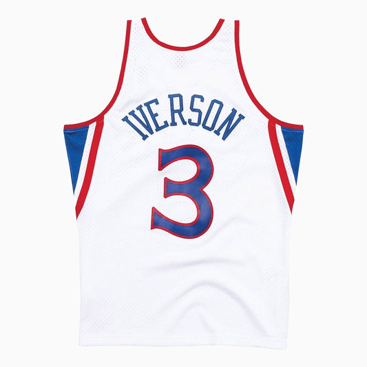 Mitchell And Ness Swingman Allen Iverson Philadelphia 76Ers NBA 1996-97 Jersey Infants - Color: White - Kids Premium Clothing -