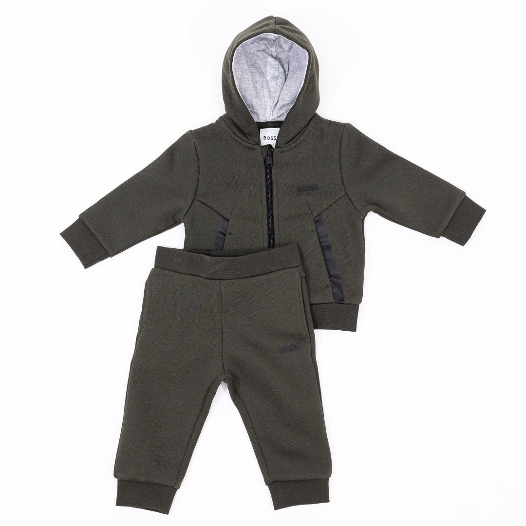 Hugo Boss Kid's Track Suit - Color: Forest Green - Kids Premium Clothing -