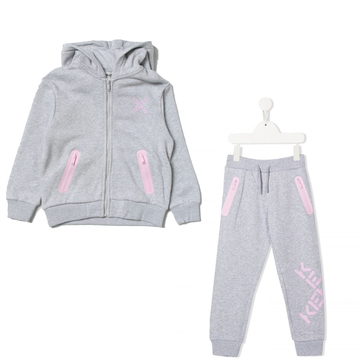 Kenzo Kid's Back Cross Logo Outfit - Color: Grey Marl - Kids Premium Clothing -