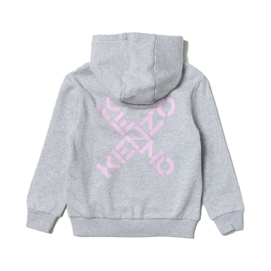Kenzo Kid's Back Cross Logo Outfit - Color: Grey Marl - Kids Premium Clothing -