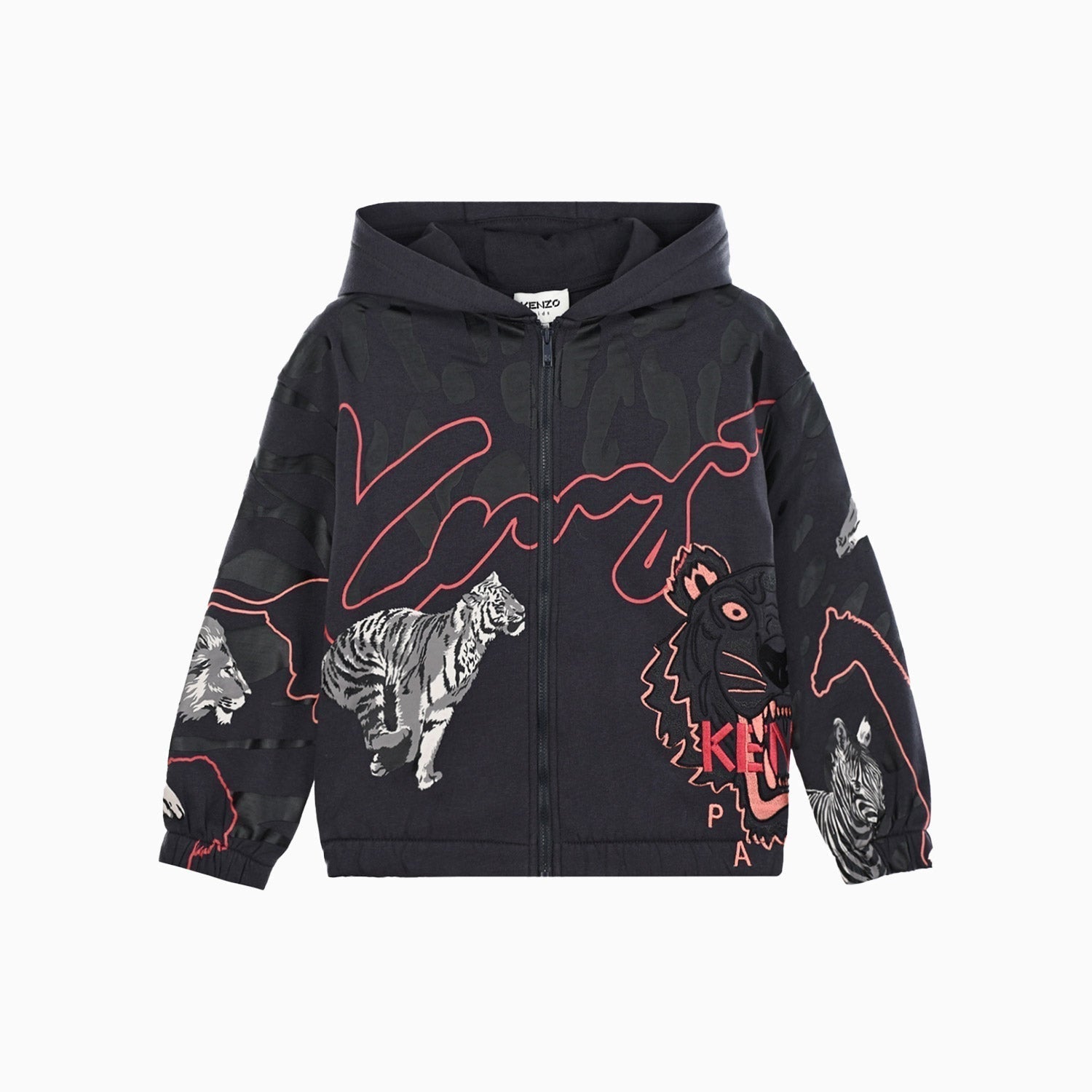 Kenzo Kid's Animal Print Outfit - Color: Dark Grey - Kids Premium Clothing -