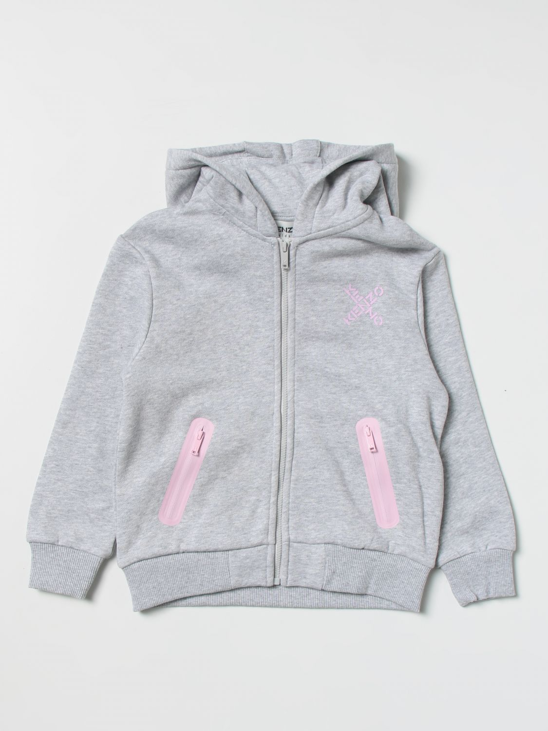 Kenzo Kid's Back Cross Logo Outfit - Color: Grey Marl - Kids Premium Clothing -