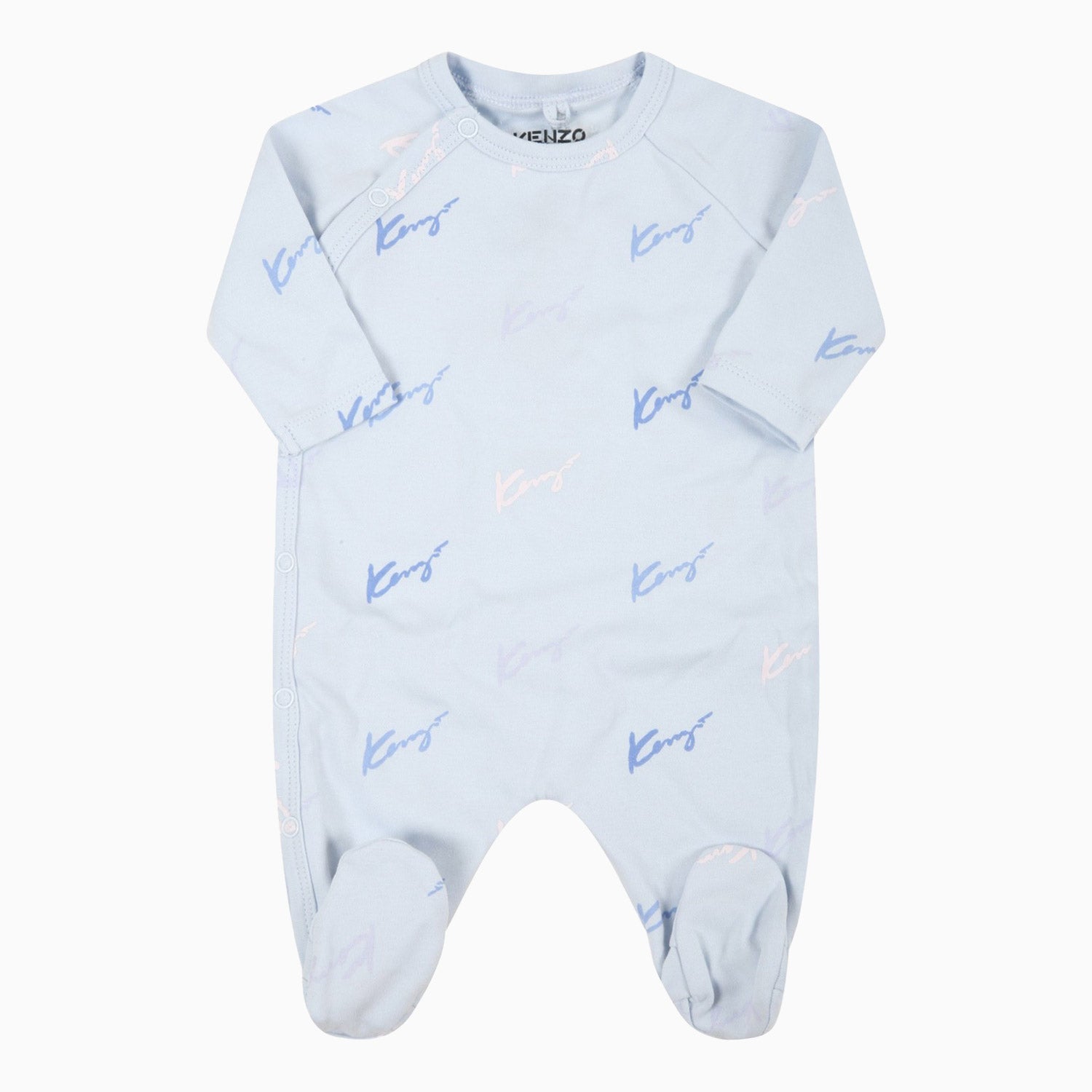 Kenzo Kid's Logo Print Outfit - Color: Pale Blue - Kids Premium Clothing -