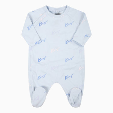 Kenzo Kid's Logo Print Outfit - Color: Pale Blue - Kids Premium Clothing -