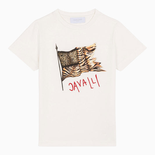 Kid's Animalier Patchwork Print Logo T Shirt