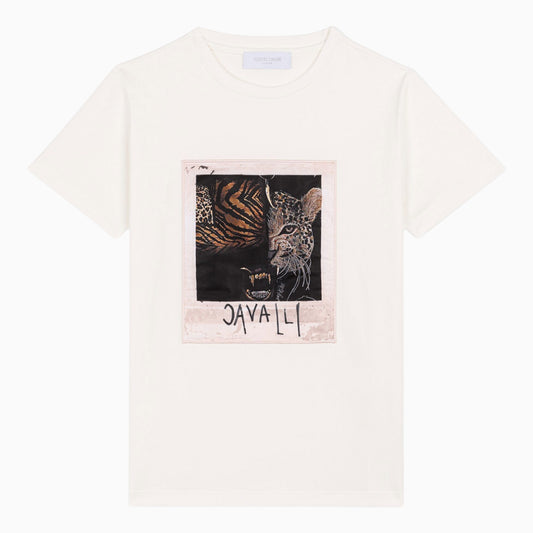 Kid's Animalier Photograph Print Applique T Shirt