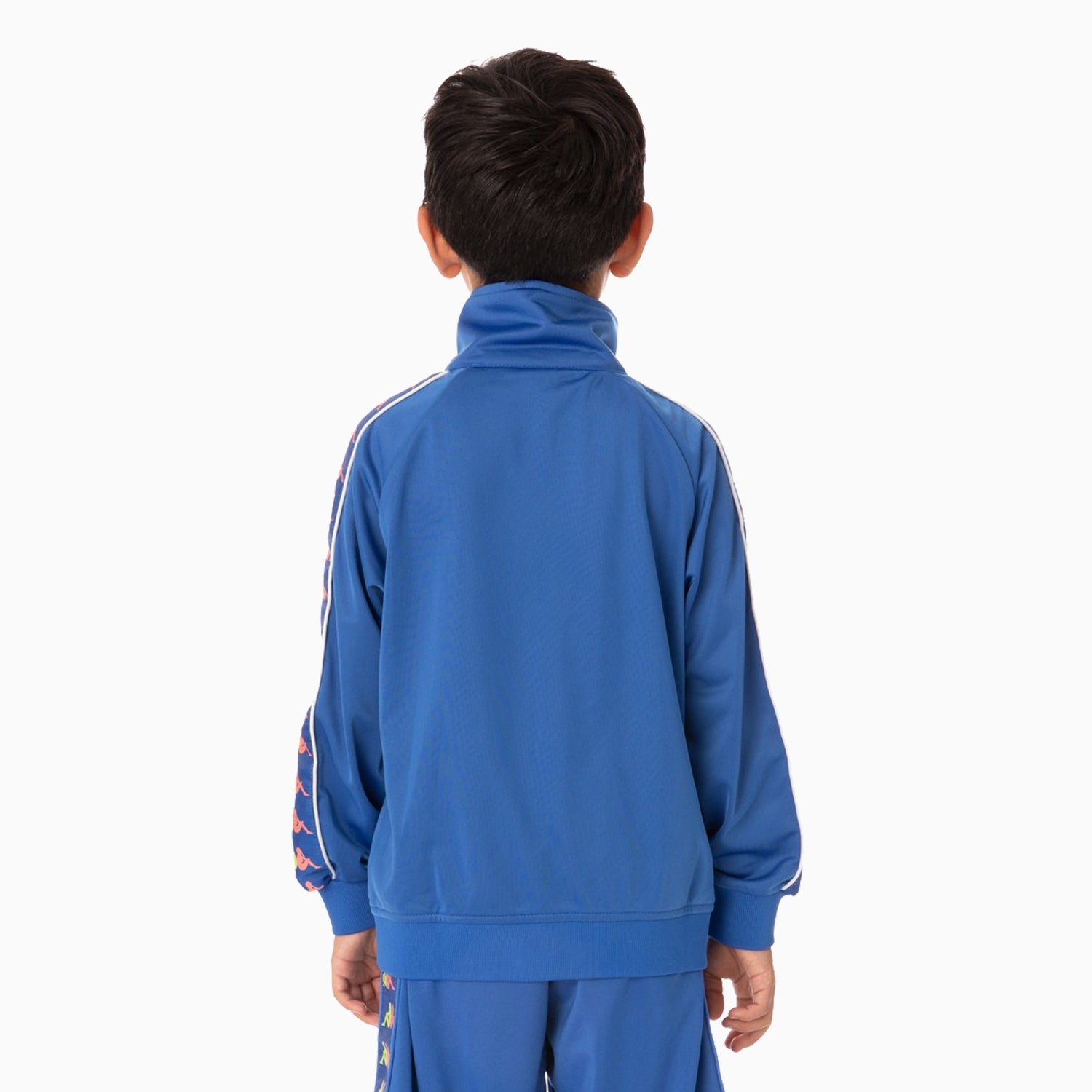 Kappa | Kid's 222 Banda Carambie Tracksuit - Color: WHITE FUCHSIA BLUE YELLOW, BLUE GREEN ORANGE GREY - Kids Premium Clothing -
