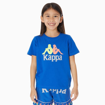 KAPPA | Kid's Authentic Estessi T-Shirt - Color: Blue Green Orange Grey - Kids Premium Clothing -