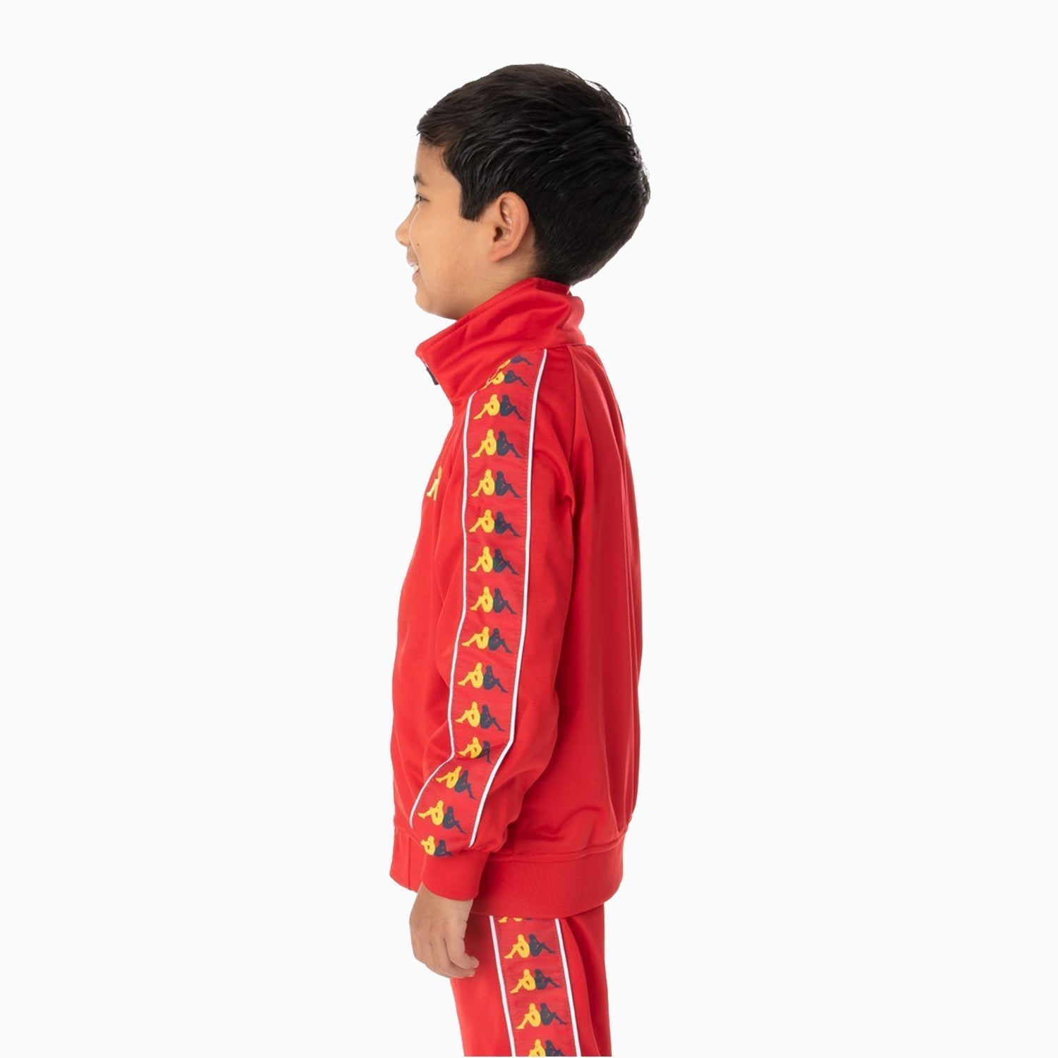 Kappa | Kid's 222 Banda Tracksuit - Color: BLACK BLUE YELLOW, RED YELLOW BLUE WHITE - Kids Premium Clothing -