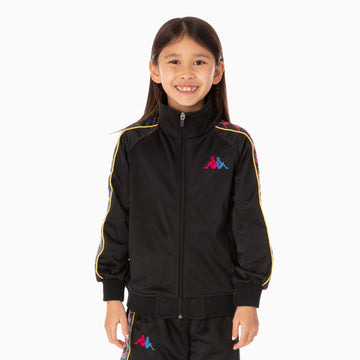 Kappa | Kid's 222 Banda Tracksuit - Color: BLACK BLUE YELLOW - Kids Premium Clothing -