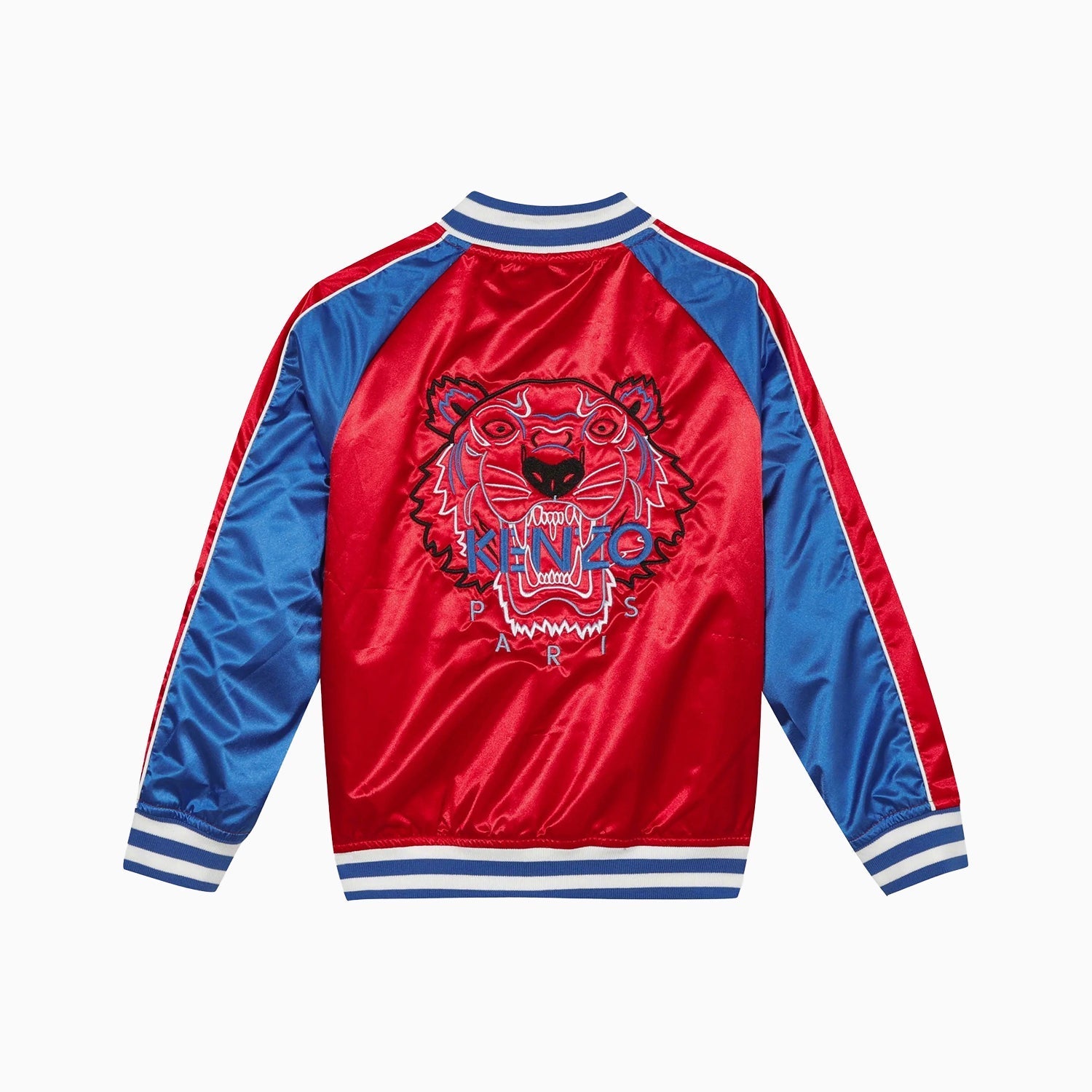 Kenzo Kid's Dragon Logo Bomber Jacket - Color: Red - Kids Premium Clothing -