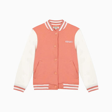 Kenzo Kid's Logo Bomber Jacket - Color: Peach - Kids Premium Clothing -