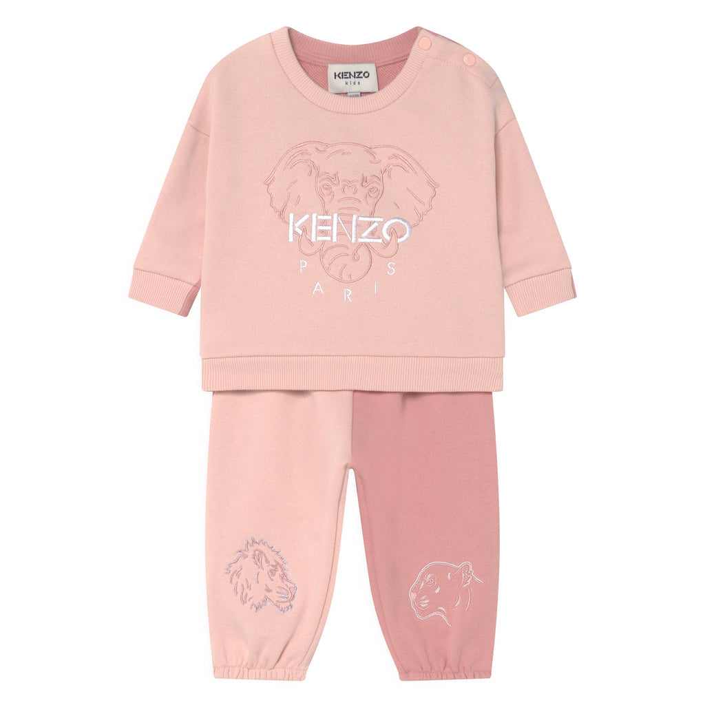 Kenzo Kid's Reversible Tracksuit - Color: Pink - Kids Premium Clothing -