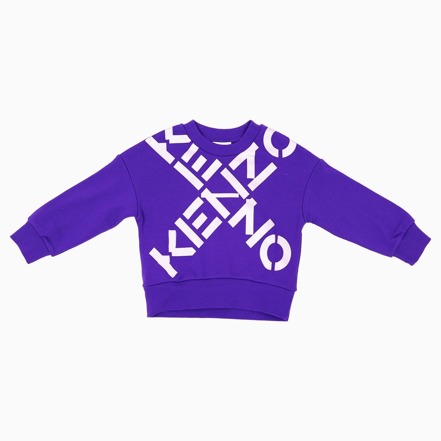 Kenzo Kid's Maxi Cross Sweatshirt - Color: Plum - Kids Premium Clothing -