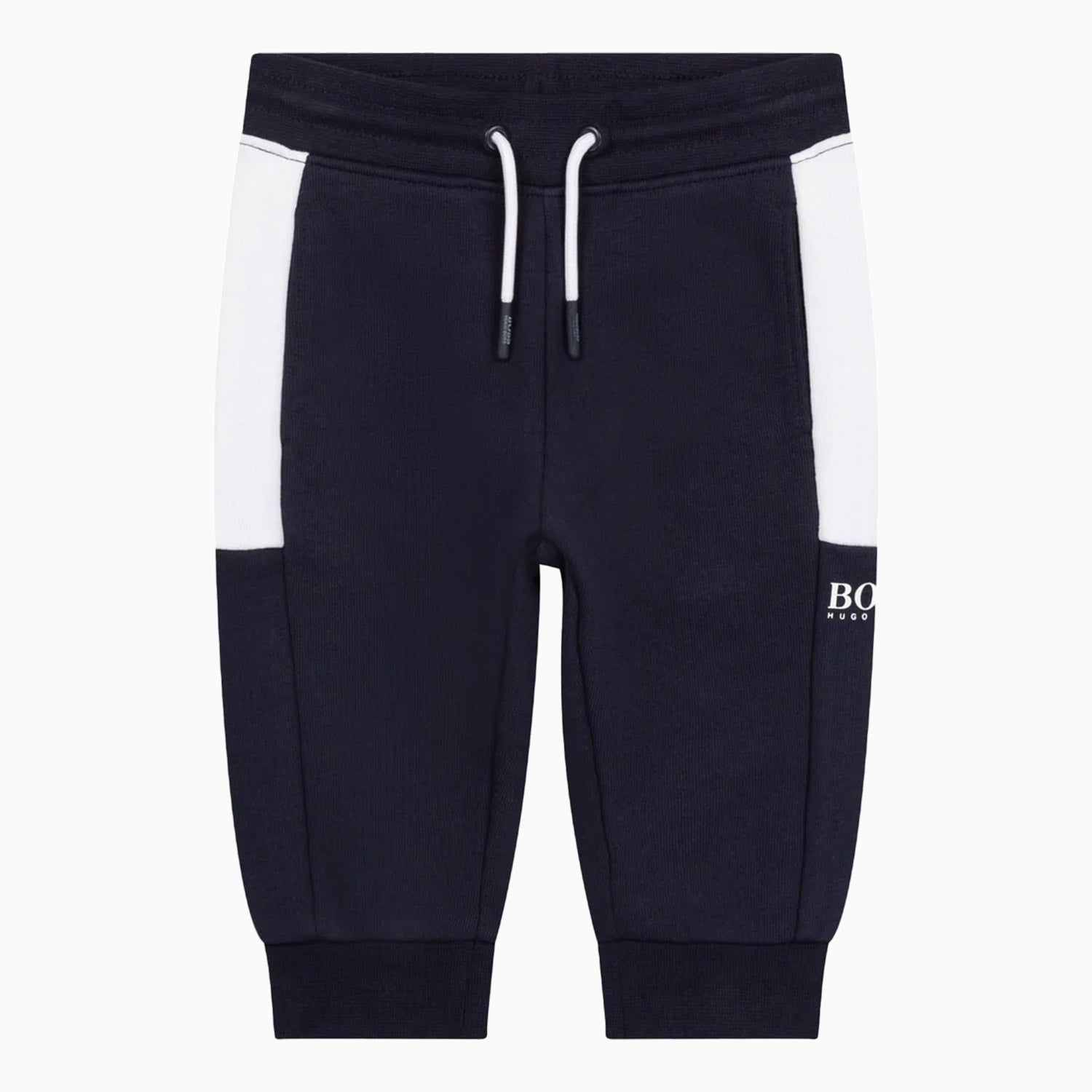 Hugo Boss Kid's French Terry Track Pant - Color: Navy - Kids Premium Clothing -