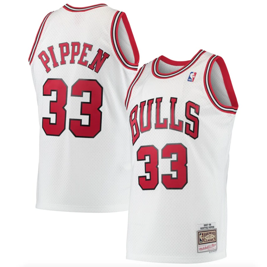 Mitchell & Ness Swingman Chicago Bulls Scottie Pippen 1997-98 NBA Jersey Youth - Color: White - Kids Premium Clothing -