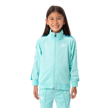 Kappa Kid's 222 Banda Dullo Tracksuit - Color: GREEN BLUE RED - Kids Premium Clothing -