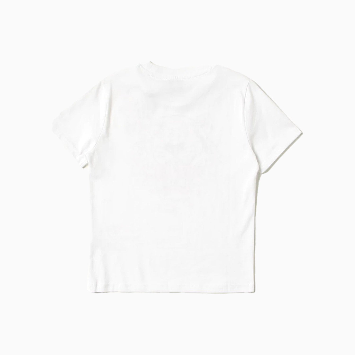 Kenzo Big Kid's Tiger Logo T Shirt - Color: WHITE - Kids Premium Clothing -