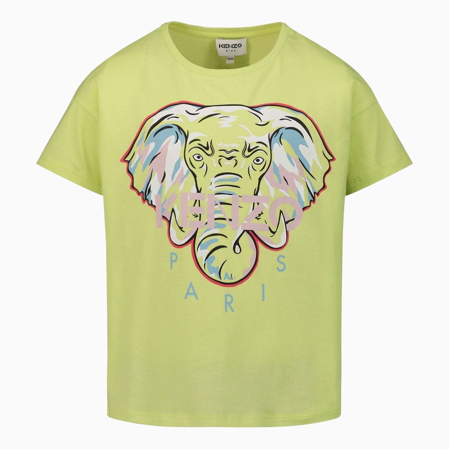 Kenzo Kid's Elephant Logo T Shirt - Color: Yellow - Kids Premium Clothing -